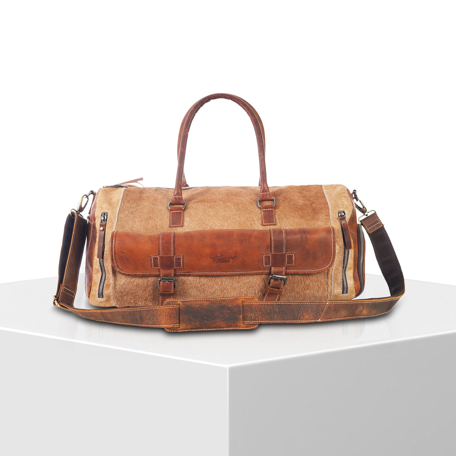 ForestBeast- Hairon Leather Duffle Bag