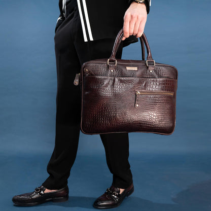 MAESTRO - GENUINE LEATHER LAPTOP BRIEFCASE