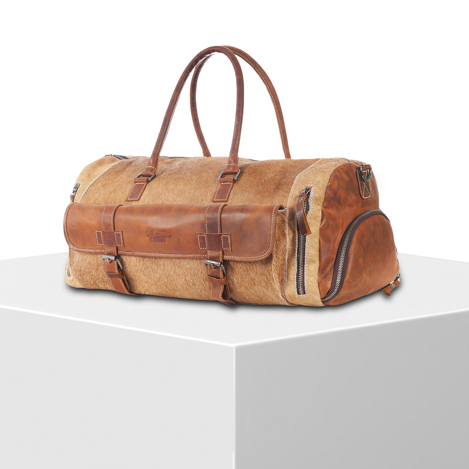 ForestBeast- Hairon Leather Duffle Bag