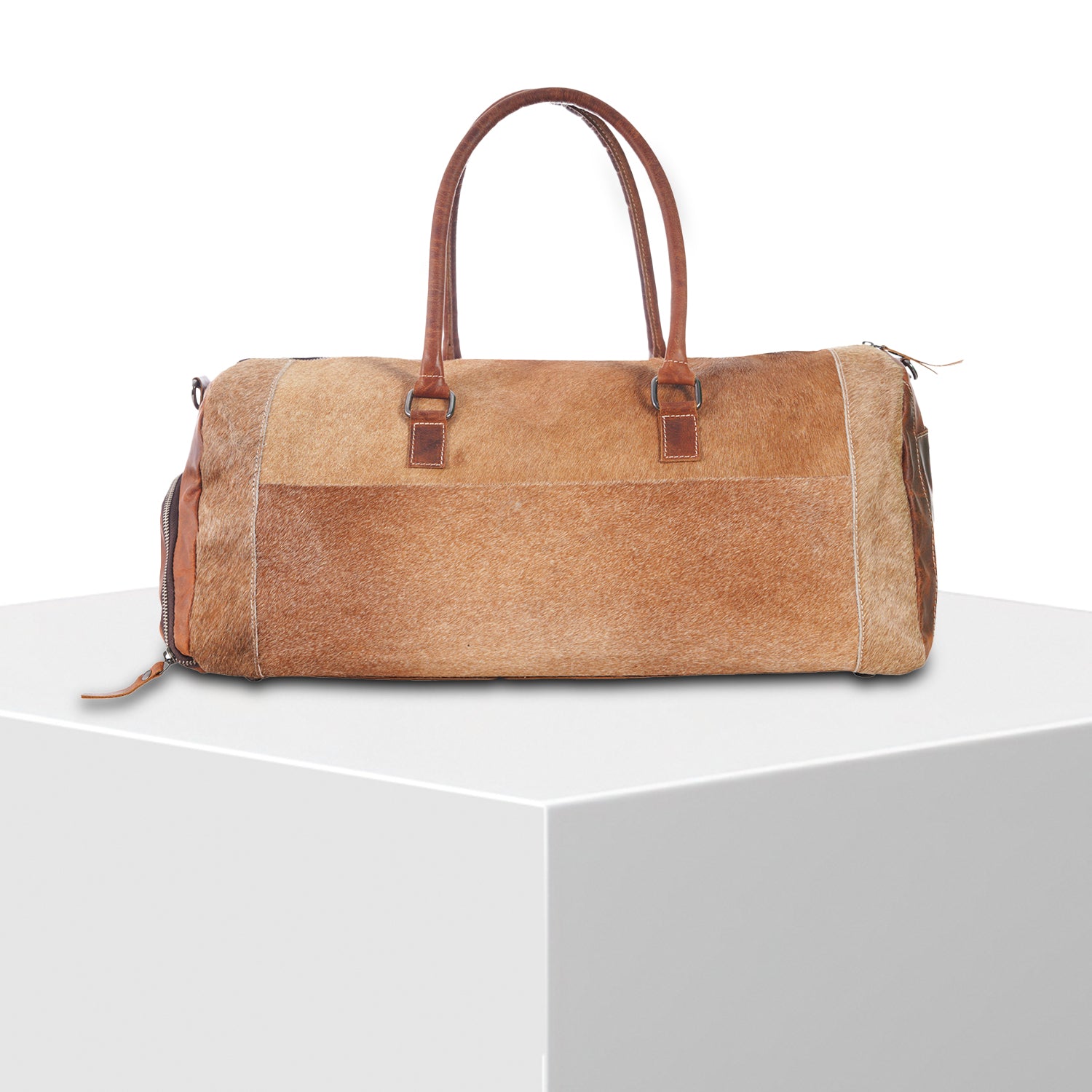 ForestBeast- Hairon Leather Duffle Bag
