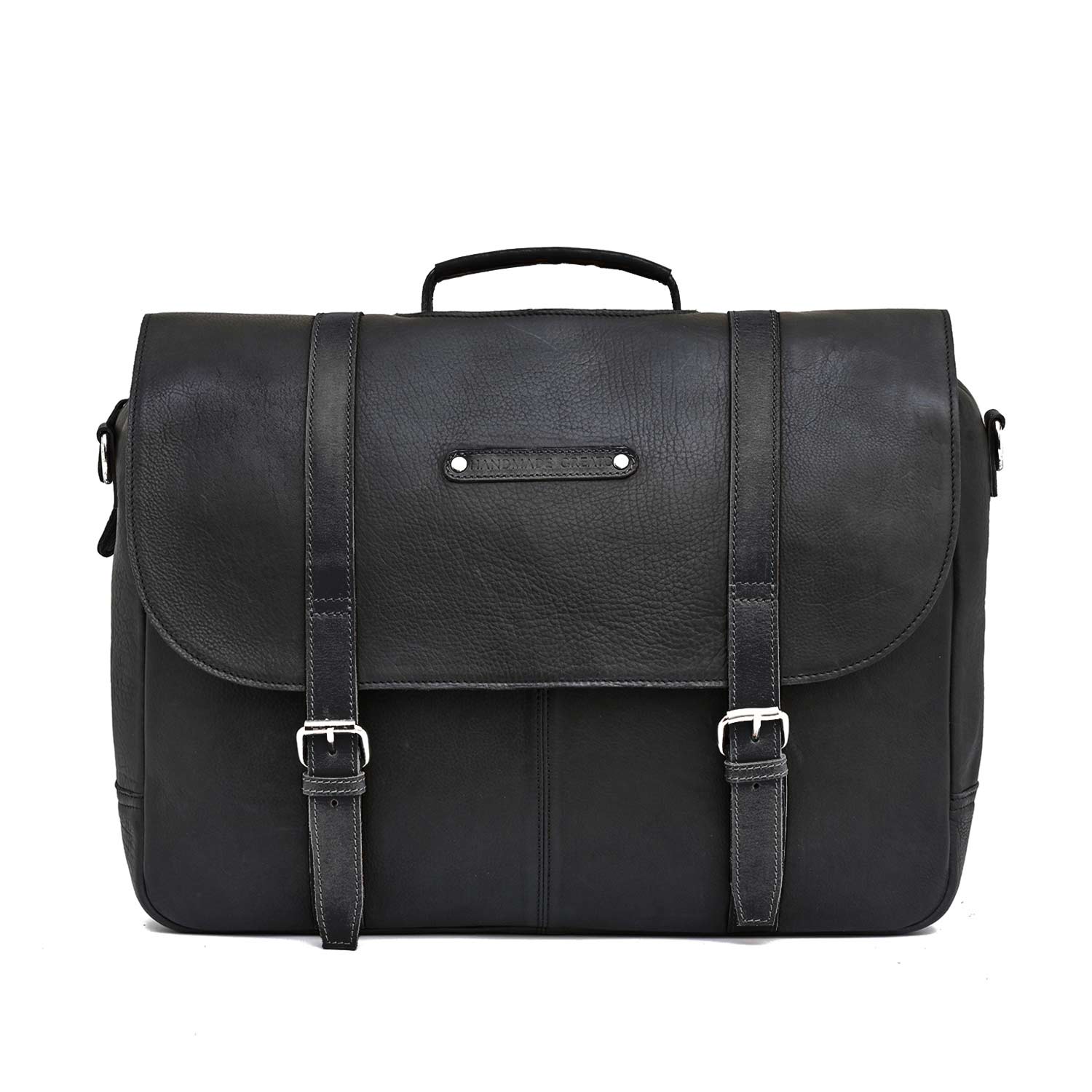 VETERAN - GENUINE LEATHER LAPTOP BRIEFCASE