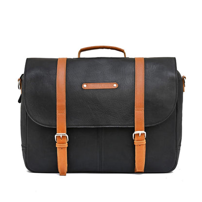 VETERAN - GENUINE LEATHER LAPTOP BRIEFCASE