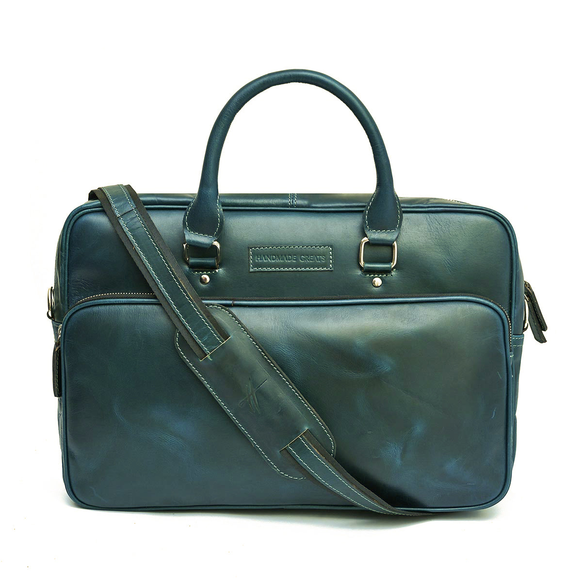 WISEMAN - GENUINE LEATHER LAPTOP BRIEFCASE