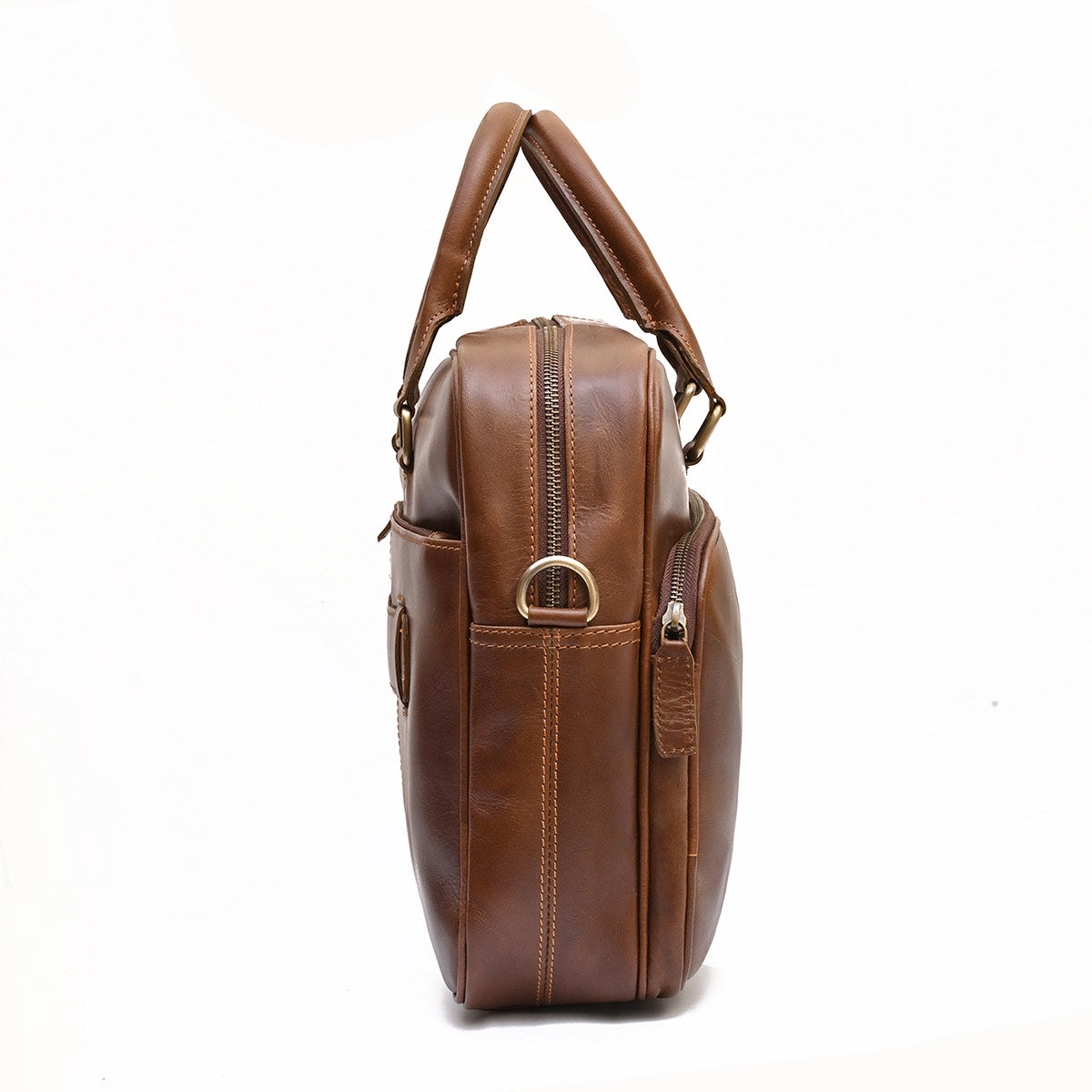 WISEMAN - GENUINE LEATHER LAPTOP BRIEFCASE