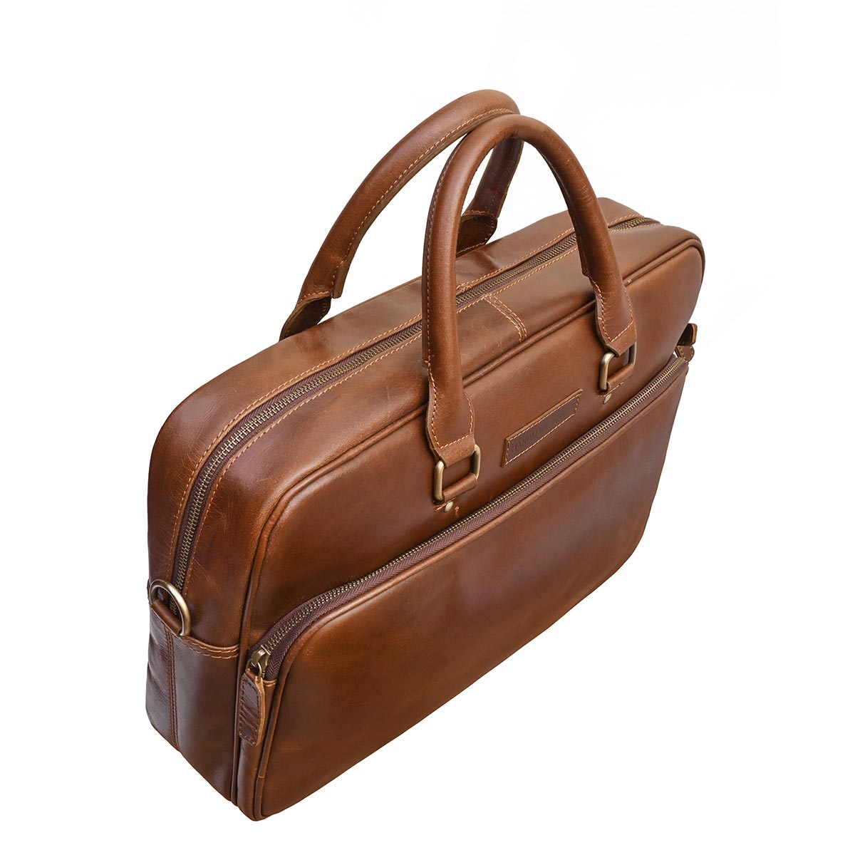 WISEMAN - GENUINE LEATHER LAPTOP BRIEFCASE