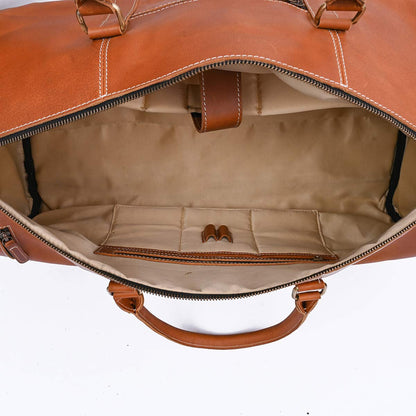 BROWN ROAMER - LEATHER DUFFLE BAG