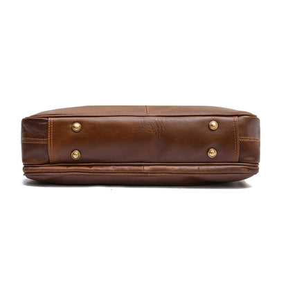 WISEMAN - GENUINE LEATHER LAPTOP BRIEFCASE