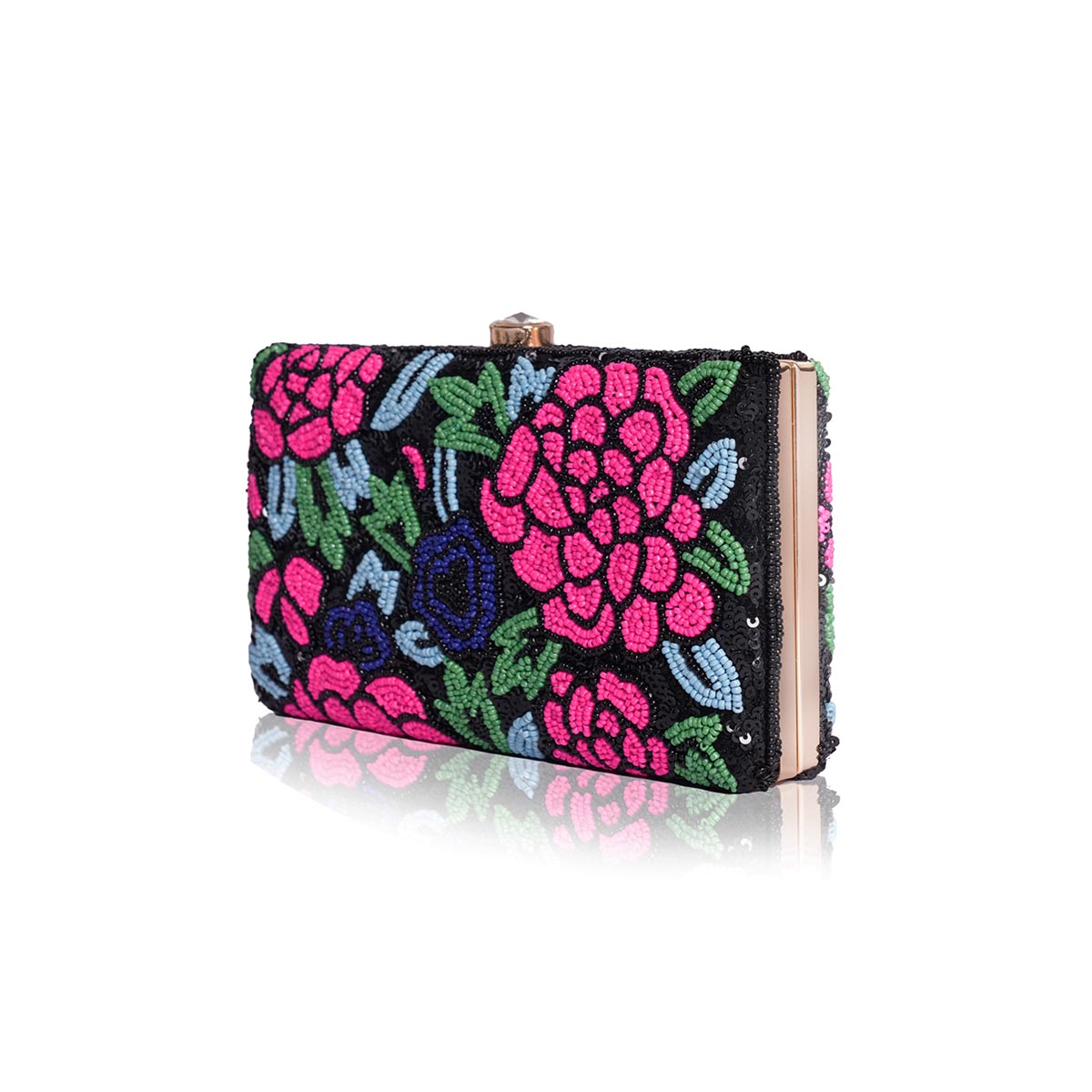 BloomBead- Box Evening Clutch with Sling