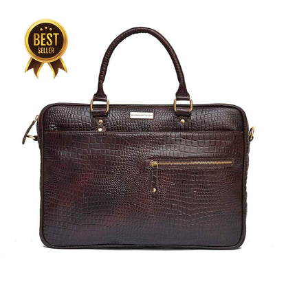 MAESTRO - GENUINE LEATHER LAPTOP BRIEFCASE