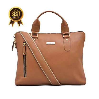 CHIEF - GENUINE LEATHER LAPTOP BAG