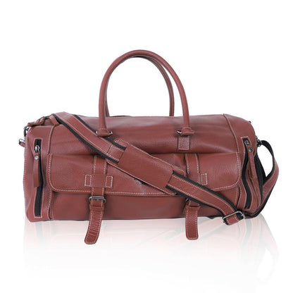 BROBROWN - GENUINE LEATHER DUFFLE BAG