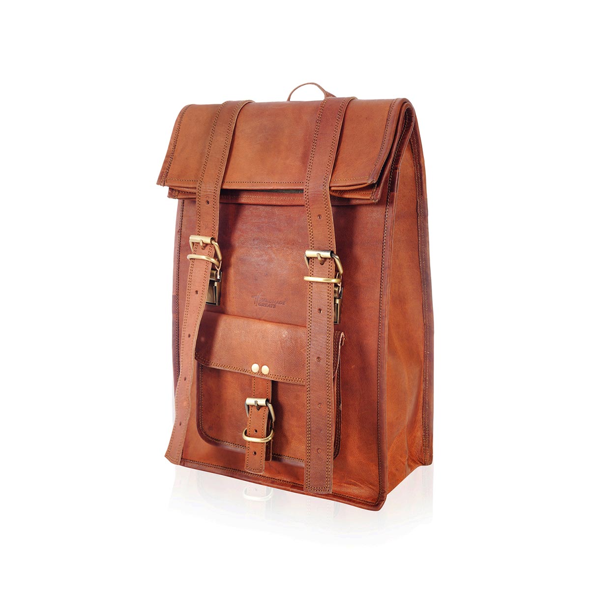 RollerKoster - Leather Roll Top Backpack