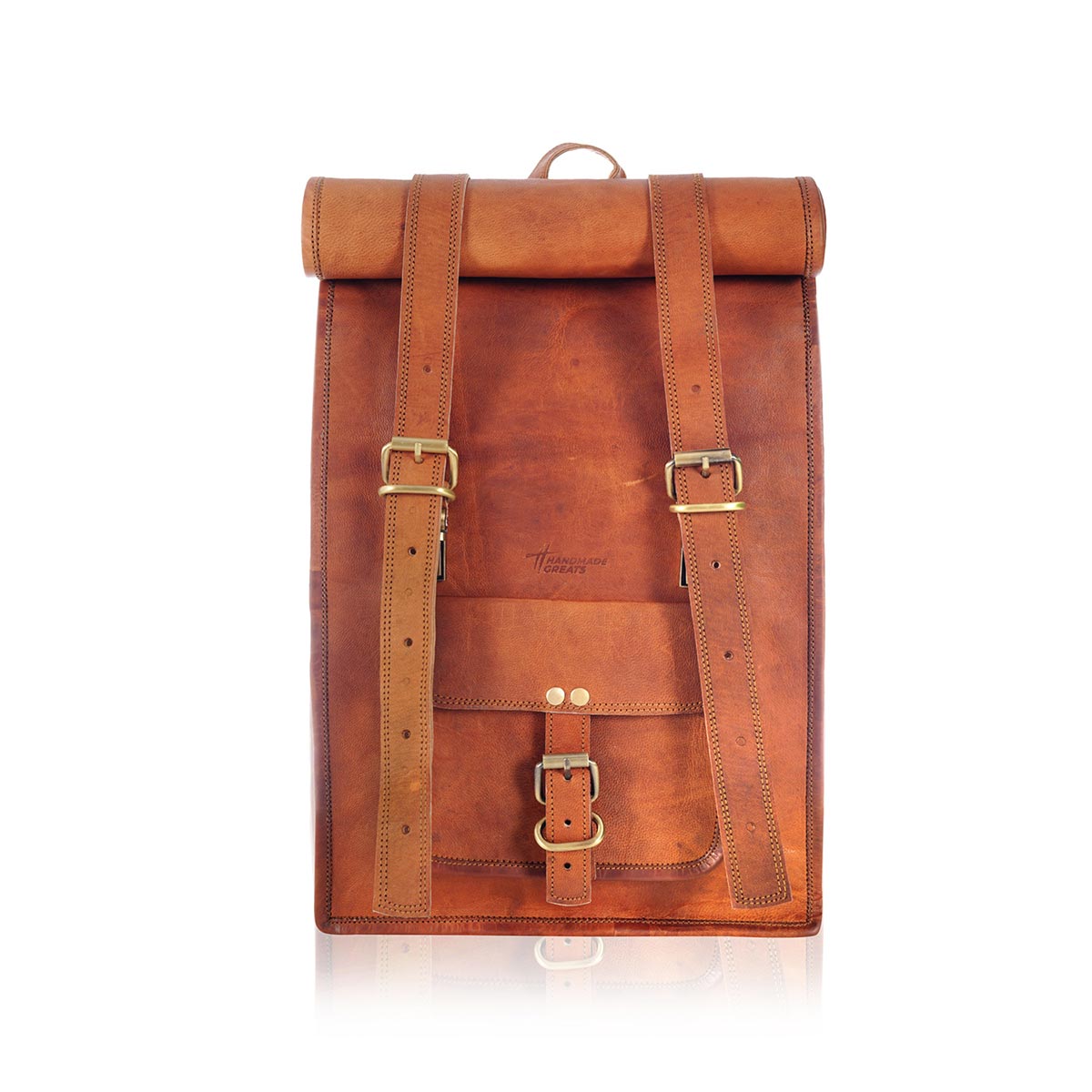 RollerKoster - Leather Roll Top Backpack