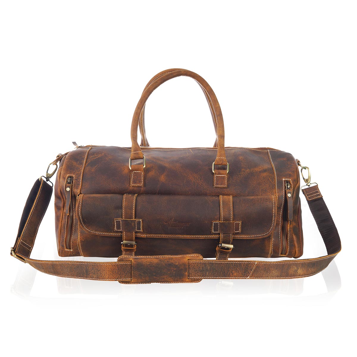 Vintuff- Leather Duffle Bag