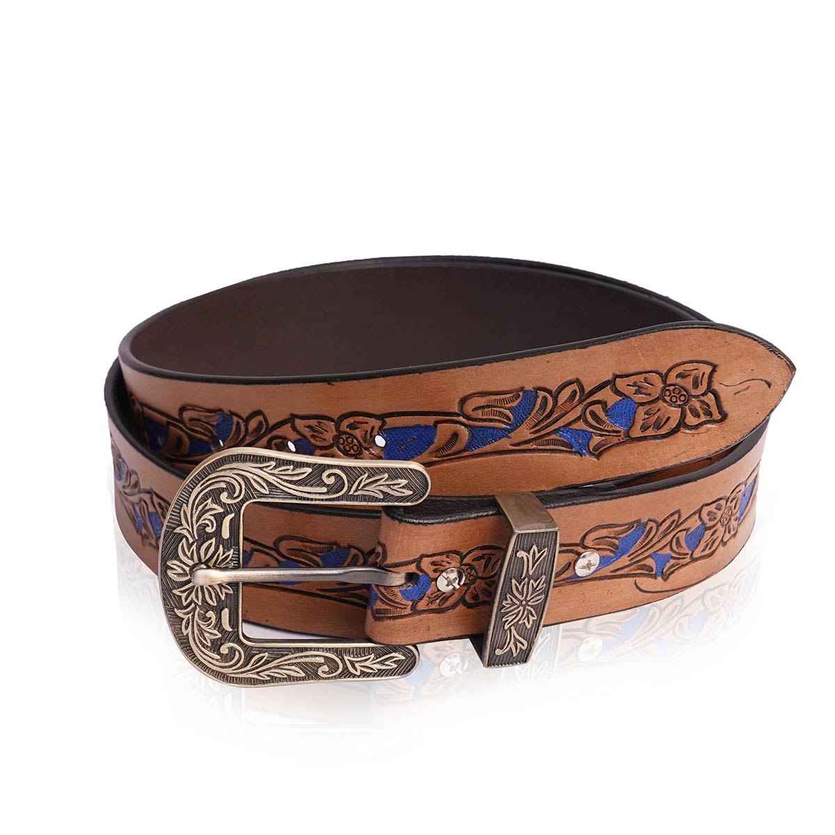 CamelTur- Leather Cowboy Belt