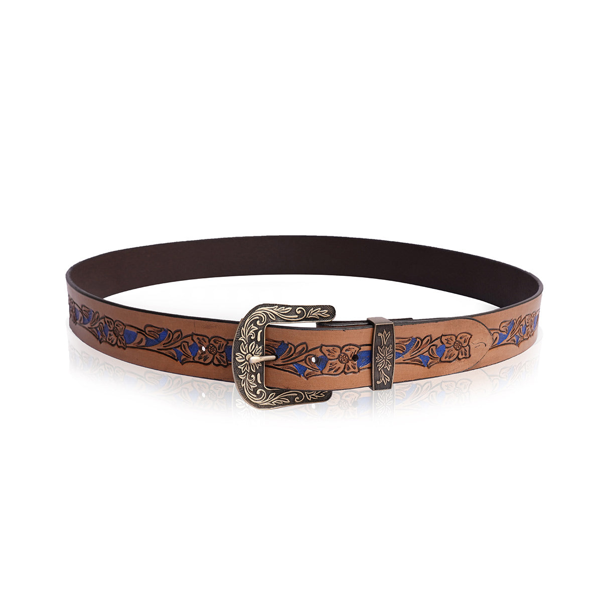 CamelTur- Leather Cowboy Belt