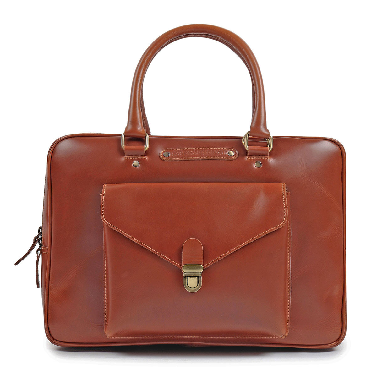 CAPTAIN - GENUINE LEATHER LAPTOP BRIEFCASE