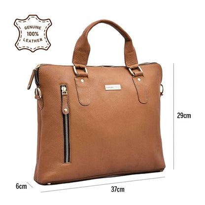 CHIEF - GENUINE LEATHER LAPTOP BAG