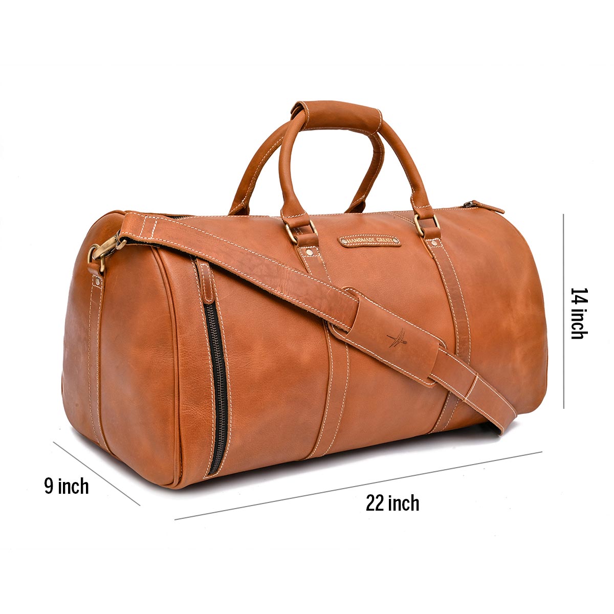 BROWN ROAMER - LEATHER DUFFLE BAG