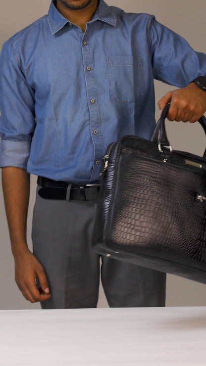 MAESTRO - GENUINE LEATHER LAPTOP BRIEFCASE