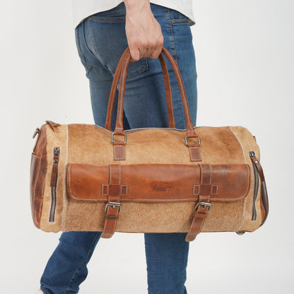 ForestBeast- Hairon Leather Duffle Bag