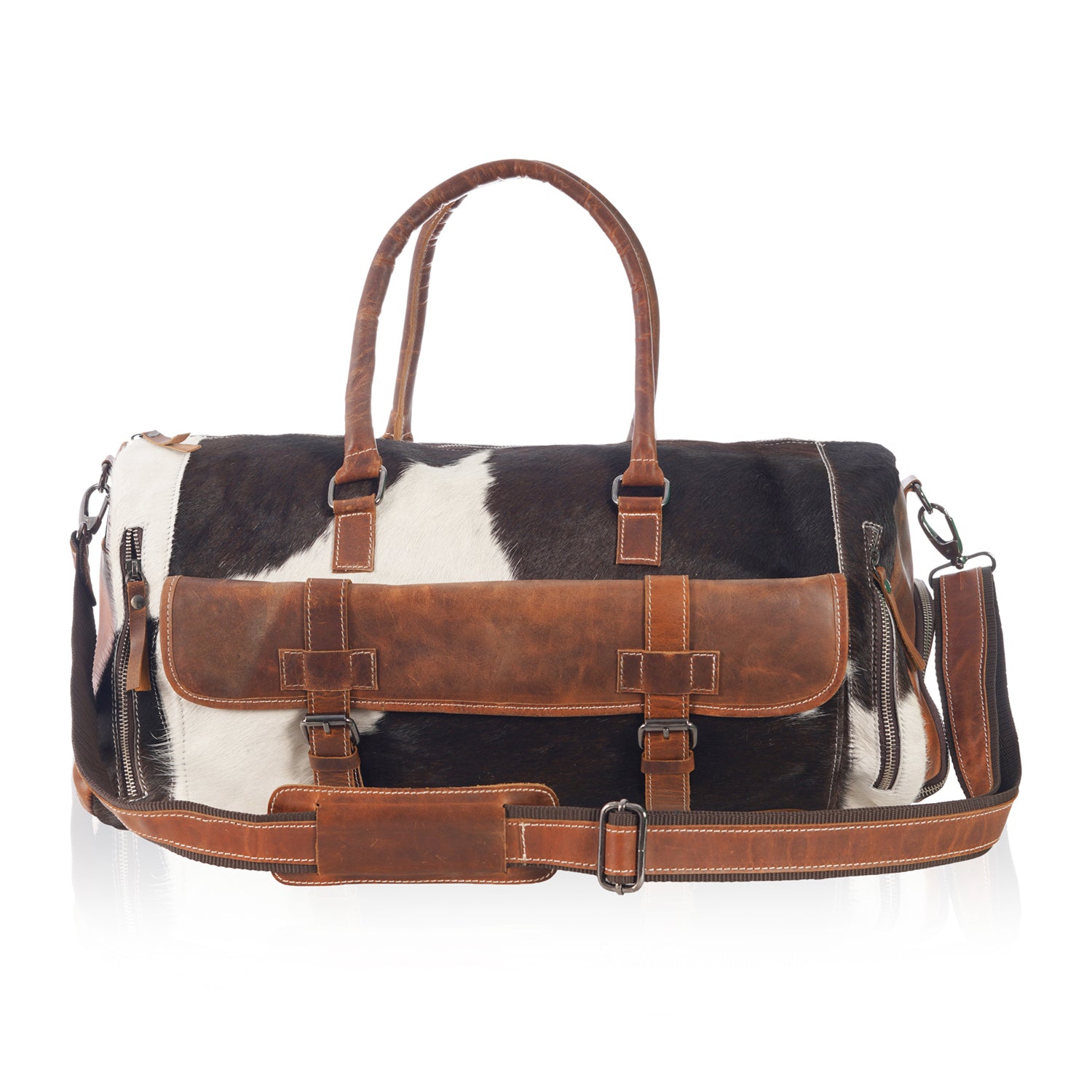 ForestBeast- Leather Hairon Duffle Bag