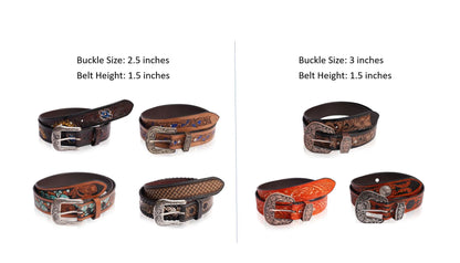 CamelTur- Leather Cowboy Belt